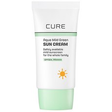 김정문알로에 아쿠아 마일드 그린 선크림 SPF50+ PA++++, 1개, 40ml