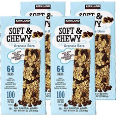 커클랜드시그니춰 소프트 & 츄이 그래놀라 바 초콜릿 칩, 24g, 256개입