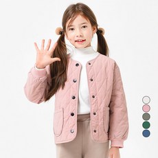 키즈레시피 아동용 퀄팅 깔깔이 점퍼