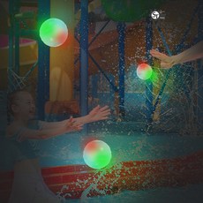스마토이 LED 워터팡 4개 자석 재사용 실리콘 물풍선 물폭탄, LED워터팡4개SET