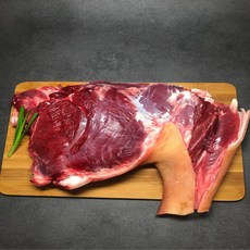 산초원흑염소 국내산 흑염소고기 염소고기 뼈없는 정육500g 수육/전골용, 1개, 뒷다리살500g+사골육수2병+전골양념장