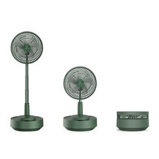 샤오미 EDON 접이식 무선 선풍기 일반버전/가습버전, 일반버전, 그린