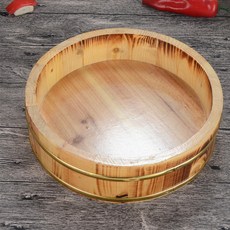 Ogfaour 초밥통 스시 일식집 식힘밥통 원목 도시락 프놈펜, 22cm 탄화 우드 플레이트
