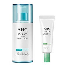 AHC 세이프온 라이트 선세럼 SPF50+ PA++++ 40ml + 에센스 선크림 SPF50+ PA++++ 20ml 세트, 1세트