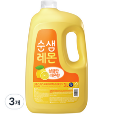 순샘 레몬 주방세제, 3개, 3L