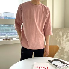 더맨쉽 시원한 슬라브원단 데일리 7부티셔츠 DLTRT23012