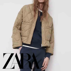 ZARA 자라 플린 스탠드 칼라 슬립 패딩 재킷 02969048704
