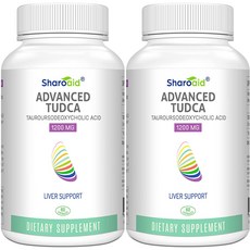 [2개 묶음] Sharoaid ADVANCED TUDCA 투드카 1200MG 60 캡슐