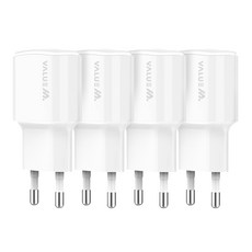 밸류엠 가정용 USB 2포트 유선 멀티 충전기 2.1A, 혼합색상, 4개