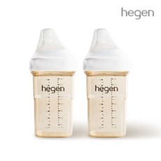 [헤겐] 애착젖병 PPSU 240ml 2P (2단계 젖꼭지포함), 상세 설명 참조, 상세 설명 참조