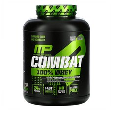 머슬팜 컴뱃 100%웨이 프로틴 WPI 2.27kg 맛 67회분 정식제품, 쿠키앤크림, 1개