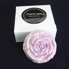 룰루데이 1구 자연유래비누+상자 완포장 답례품, 블루, 1박스