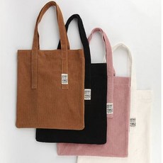 캐주얼 학생 에코백 가방 패션 코듀로이 숄더백