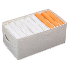 하늬통상 패브릭 칸막이 대형 9칸 의류 정리함, 베이지, 1개