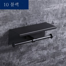 ZZJJC 스테인리스 티슈 홀더 욕실 휴지 홀더 펀칭 프리 화장실 티슈 케이스 핸드폰 홀더, 펀칭. 설치 면제, k10 블랙