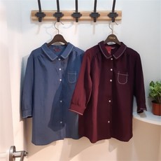 오스본 NC14 배색스티치블라우스 OSBW21903