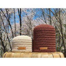 감성캠핑 핸드메이드 이소가스워머 230g 450g 코바늘 손뜨개 랜턴, 윌넛