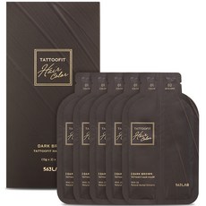 563랩 타투핏 헤어 컬러 염모제 5p, 02 다크브라운, 1개