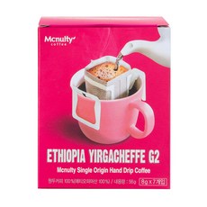 맥널티 에티오피아 예가체프 G2 핸드드립 원두커피, 8g, 7개입