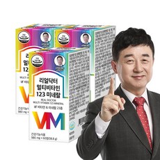리얼닥터 멀티비타민 123 미네랄 60정, 3개