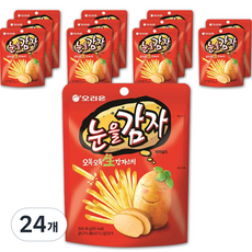 오리온 눈을감자 스낵, 56g, 24개