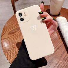 아이폰 케이스 슬림 투명 젤리케이스 사랑 심장 패턴 렌즈 보호 전화 11 프로 12 13 미니 7 8 X XR XS SE 소프트 커버