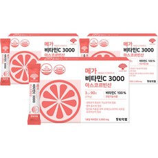 동화약품 메가 비타민C 3000 아스코르빈산 90p, 3개, 270g