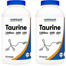 뉴트리코스트 타우린 1000mg 400 캡슐, 400카운트(2팩)