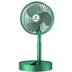 헤몬 휴대용 무선 미니 탁상용 선풍기, 다크그린