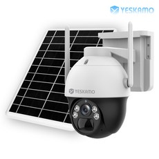 YESKAMO 예스카모 400만화소 증설용 가능 대용량 배터리형 무선 CCTV 카메라 솔라패널 세트, 배터리형 카메라 태양패널 세트