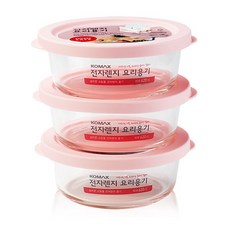 코멕스 오븐글라스 전자레인지 요리용기 원2호 620ml, 3개