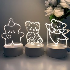 숄뱅 퐁신퐁신친구들 캐릭터 무드등 LED USB형 수면등, 01_춤추는곰돌