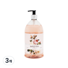 루디 아로마틱센트 바스앤 샤워젤 로즈향, 1000ml, 3개