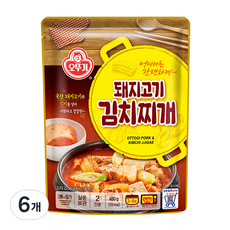 오뚜기 돼지고기 김치찌개, 480g, 6개