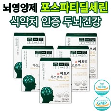 메모리투모로우 골드 식약처인증 포스파티딜세린 은행잎추출물 PS 징코 인지력 개선 건강기능식품, 5박스, 150g