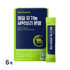 뉴트리원 매일 유기농 새싹보리 분말, 6개, 30g