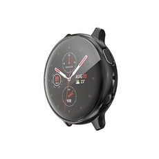 디씨네트워크 갤럭시 워치 액티브2 풀커버 케이스 44mm, 블랙