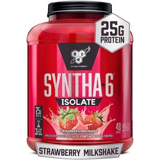 BSN 신타6 아이솔레이트 프로틴 파우더 유청 단백질 보충제 쉐이크 딸기맛 48, 1.82kg ( 48 serving )