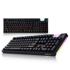 앱코 앱코 HACKER K660 ARC 프리미엄 카일광축 완전방수 레인보우 LED 게이밍 키보드 (블랙 클릭)