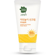 그린핑거 야외놀이 선크림 파워블록 SPF50+ PA++++, 1개, 80ml