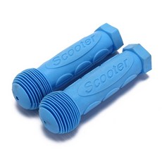 마이크로킥보드손잡이 킥보드 손잡이 어린이용 미끄럼 방지 고무 MTB 자전거 그립 스케이트 보드 스쿠터 핸들 바 커버 1 쌍, blue