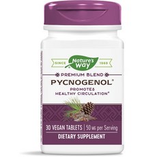 네이쳐스웨이 피크노제놀 소나무 껍질 추출물 50mg 타블렛, 1개, 상세 설명 참조0