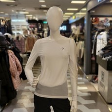 루이까스텔 여성 골프 냉감 등판 절개 메쉬 라운드 이너 티셔츠 3FTTS385 화이트 루이 777