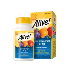얼라이브 원스 데일리 포맨 멀티 비타민, 1개, 97.9g