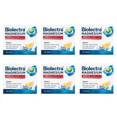 독일 Biolectra 바이오렉트라 헤어메스 마그네슘 레몬맛 400mg 60포 x6팩, 6개