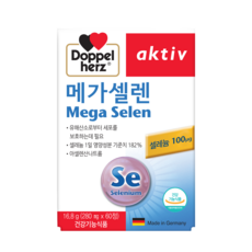 [도펠헤르츠] 메가 셀렌 항산화 무기 셀레늄 60정, 1개