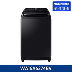 삼성전자 그랑데 통버블 세탁기 16kg 블랙 WA16A6374BV, 없음