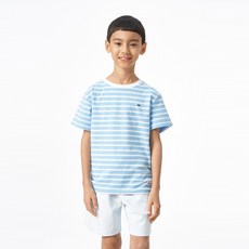 타미힐피거 박시 스트라이프 숏슬리브 티셔츠 (T42D1KKO230BT20BB)