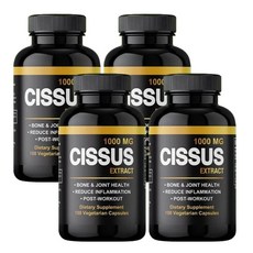 시서스 가루 캡슐 1000mg 2+2 씨서스 분말 시저스 알약 미국 식약처 인증 시설 제조, 4병, 100캡슐
