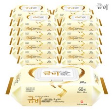 금비 엠보싱 대형 물티슈 캡형, 60매, 16팩